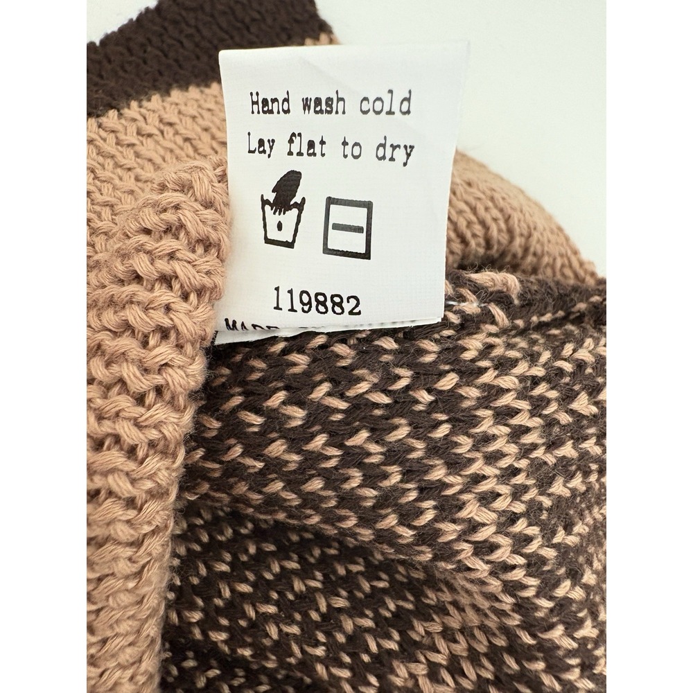 Staccato Brown Leopard Women's Casual Sweater M Cozy Thanksgiving Fall Statement - Picture 9 of 12